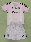 25-26 Tigres UANL Pink GoalKeeper Kids Soccer Jersey