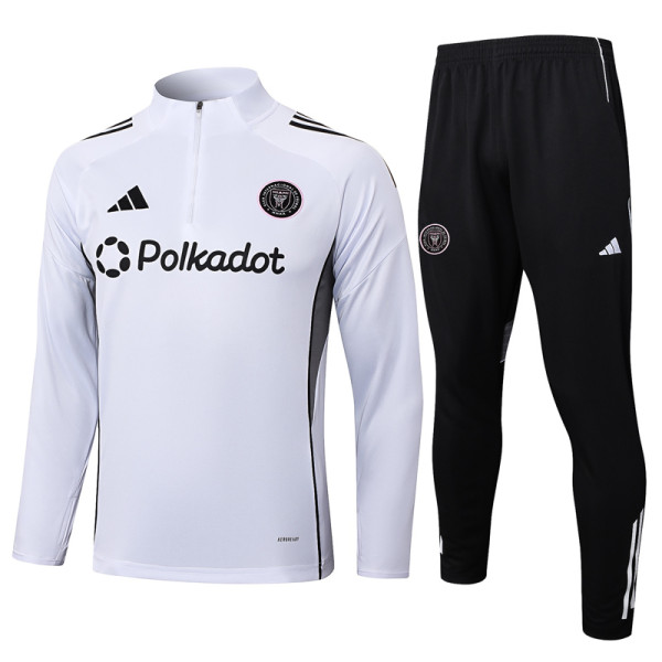 25-26 Inter Miami White Half Pull Tracksuit #B2522(半拉链)