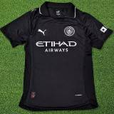 25-26 Man City Away Black Player Version Soccer Jersey