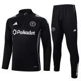 25-26 Inter Miami Black Half Pull Tracksuit #B2521(半拉链)