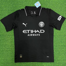 25-26 Man City Black Fans Soccer Jersey
