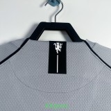 2007-2008 Man Utd Grey Goalkeeper Long Sleeve Retro Soccer Jersey (长袖)