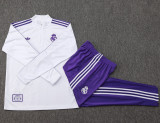 25-26 RMA White Half Pull Tracksuit #B2513(半拉链)