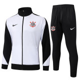25-26 Corinthians White Jacket Tracksuit #A2509