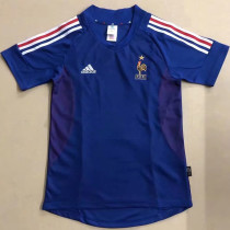 2002 France Home Retro Soccer Jersey