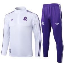 25-26 RMA White Half Pull Tracksuit #B2513(半拉链)