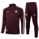 25-26 Bayern Deep Red Half Pull Tracksuit #B2512(半拉链)