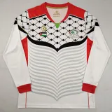 2016-2017 Palestina FC White Long Sleeve Retro Soccer Jersey (长袖)
