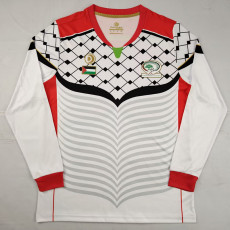 2016-2017 Palestina FC White Long Sleeve Retro Soccer Jersey (长袖)