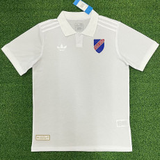 25-26 Colo-Colo 100th Anniversary White Fans Soccer Jersey