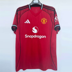 25-26 Man Utd Home 1:1 Fans Soccer Jersey