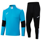 2025 JOM Fancy blue Half Pull Tracksuit (半拉链)