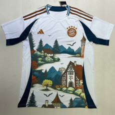 25-26 Bayern White Blue Special Edition Training shirts