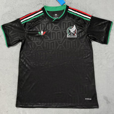 25-26 Mexico Black Training Shirts (三色叶)