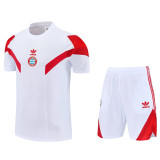 25-26 Bayern White Training Short Suit