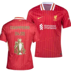 24-25 LIV Home Print CHAMPIONS 24/25 Fans Soccer Jersey