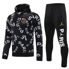 25-26 PSG Black Hoodie Tracksuit (卫衣套装)