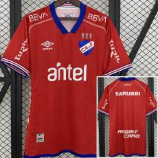 25-26 Club Nacional Red Fans Soccer Jersey