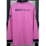 2013-2014 Boca Juniors Pink Long Sleeve Retro Soccer Jersey (长袖)