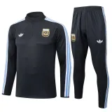 25-26 Argentina Dark gray Half Pull Tracksuit #B2529(半拉链)