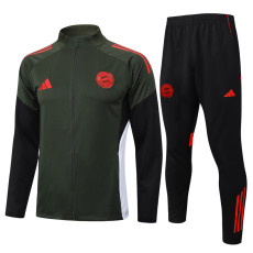 25-26 Bayern Dark green Jacket Tracksuit #A2521
