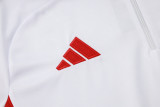 25-26 Bayern White Half Pull Tracksuit #B2530(半拉链)