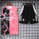25-26 RMA Black pink Tank top and shorts suit