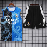 25-26 RMA Black blue Tank top and shorts suit