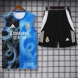 25-26 RMA Black blue Tank top and shorts suit