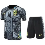 25-26 Brazil Grey Training Short Suit