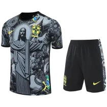 25-26 Brazil Grey Training Short Suit