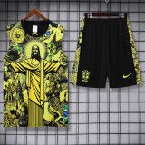 25-26 Brazil Yellow Tank top and shorts suit