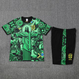 25-26 Brazil Green Training Short Suit