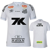 25-26 Santos FC Home Prints Sponsor Fans Soccer Jersey