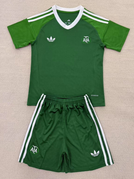 25-26 Argentina Green GoalKeeper Kids Soccer Jersey