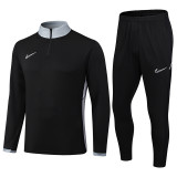 2025 NK Black Half Pull Tracksuit #08 (半拉链)