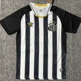25-26 Santos FC Away Print Sponsor Fans Soccer Jersey