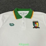 25-26 Cameroon White Polo Short Sleeve (有领)