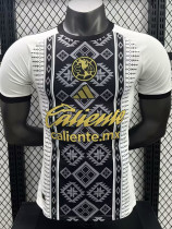 25-26 Club America White Black Player Version Soccer Jersey
