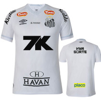 25-26 Santos FC Home Prints Sponsor Fans Soccer Jersey
