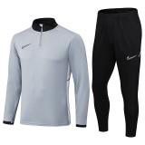 2025 NK Grey Half Pull Tracksuit #08 (半拉链)