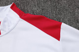 2025 JOM White Half Pull Tracksuit (半拉链)