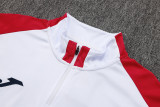 2025 JOM White Half Pull Tracksuit (半拉链)