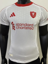 25-26 LIV White Player Version Soccer Jersey
