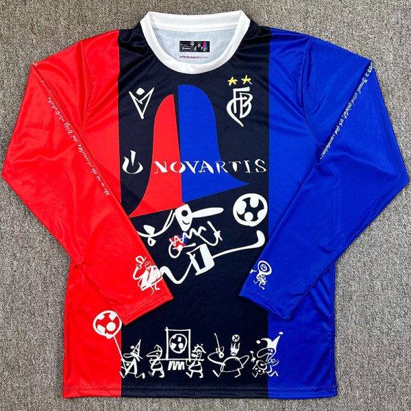 25-26 BAR Blue Red Special Edition Long Sleeve Soccer Jersey (长袖)