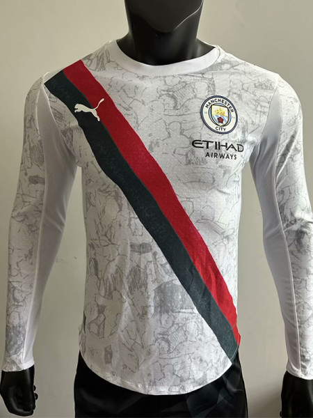 25-26 Man City Away Long Sleeve Player Version Soccer Jersey (长袖球员)