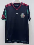 2010 Mexico Black Retro Soccer Jersey
