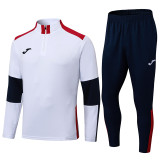 2025 JOM White Half Pull Tracksuit (半拉链)