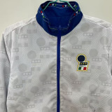 25-26 Italy Blue & White Double Sided Windbreaker (双面风衣)