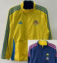 25-26 Club America Yellow & Royal blue Double Sided Windbreaker (双面风衣)